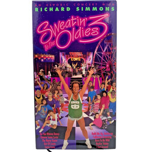 Richard Simmons Sweatin' To The Oldies 3 VHS Tape An Aerobic Concert